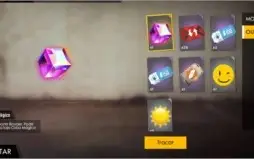 Conta de Free Fire zerada com cubo mágico.