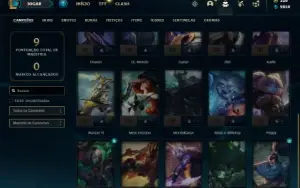 Conta Unranked com 25 Champs e 5 Skins + 350 RP