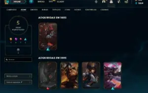 Conta Unranked com 25 Champs e 5 Skins + 350 RP