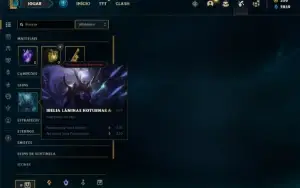 Conta Unranked com 25 Champs e 5 Skins + 350 RP