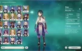 CONTA AR56 (EULA+PINHOS, YOIMIYA, XIAO, CHIELD, JEAN, QIQI)