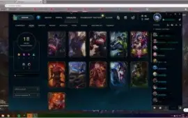 Conta lol Gold 3 , com skins boas 33 champs 18 skins