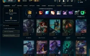 Diamante 2 com 35 Champs e 8 Skins