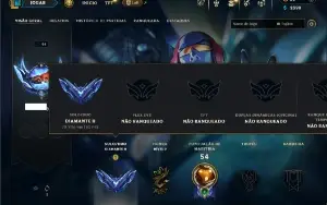 Diamante 2 com 35 Champs e 8 Skins