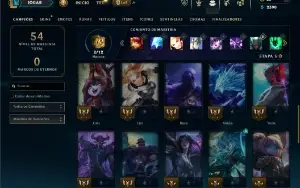 Diamante 2 com 35 Champs e 8 Skins