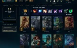Diamante 2 com 35 Champs e 8 Skins