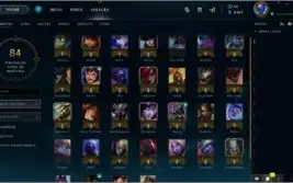 CONTA LOL PLATINA 5 31 HEROES, 4 SKINS
