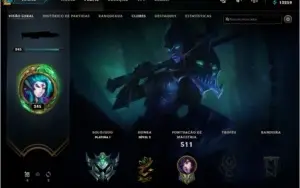 Cont de lol, full champ  platina 1- 186 skins