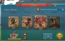 Lords mobile conta 315M 8m de tropas total