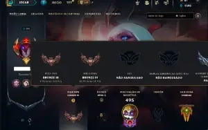 Bronze 4 com 150 Champs e 232 Skins ( Mais de 20 Jogos )