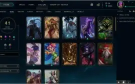 Conta Lol 100 campeões - 41 skins