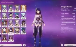 Ayaka C3, Baal, Mona, Qiqi e +