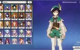 conta genshin ar56 melhores 5*