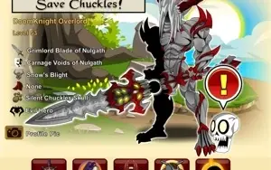 AQW ULTRA RARE ACCOUNT COM SILENT CHUCKLES SKULL HEROMART