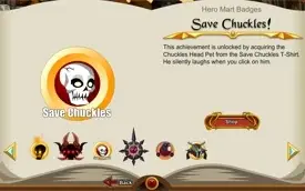 AQW ULTRA RARE ACCOUNT COM SILENT CHUCKLES SKULL HEROMART