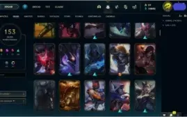 Vendo conta league of legends . Elo D4 com 153 skins