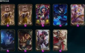 Conta lol diamante IV com 285 skins(2 ultimates)