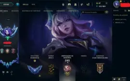 Conta lol diamante IV com 285 skins(2 ultimates)
