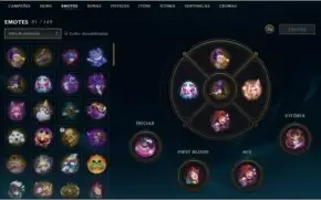 Conta LOL e TFT 153 skin, 4 skin prestígio, 4 skin vitoriosa