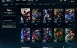Conta LOL (283 Skins, 5gemas, 295 ícones, 41 sentinelas,7cr)