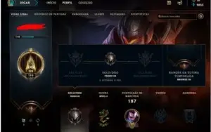 conta de lol level 110 ferro 3