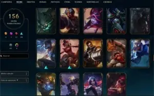 Conta League Of Legends (156 Skins, Todos Campeões)