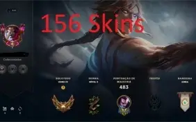 Conta League Of Legends (156 Skins, Todos Campeões)