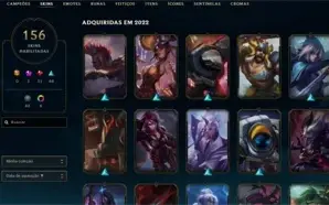Conta League Of Legends (156 Skins, Todos Campeões)