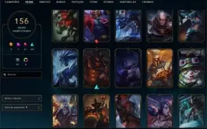 Conta League Of Legends (156 Skins, Todos Campeões)