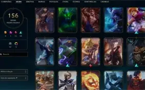 Conta League Of Legends (156 Skins, Todos Campeões)