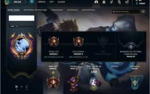 Conta bronze 2 com 155 champs e 126 skins ( NIVEL 518 )