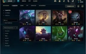 Conta bronze 2 com 155 champs e 126 skins ( NIVEL 518 )