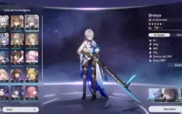 Honkai Star Rail - Tl60 Loba Prateada + Jing Yuan +Bronya+We