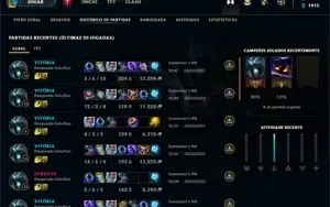 CONTA DIAMANTE 1 SMURF 66% WINRATE