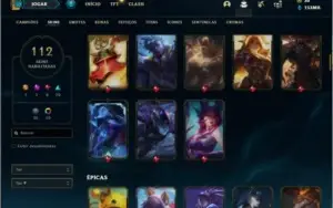 Conta platina 2 com TODOS os champs e 112 skins ( MAIN ADC )