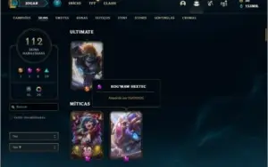 Conta platina 2 com TODOS os champs e 112 skins ( MAIN ADC )