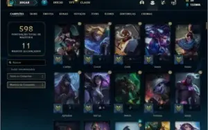 Conta platina 2 com TODOS os champs e 112 skins ( MAIN ADC )