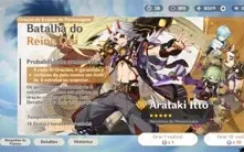 GENSHIN IMPACT CONTA ARATAKI ITTO +  ZHONGLI + 8500 GEMA