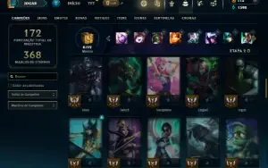Unranked com 60 Champs e 32 Skins ( SUP / JG / TOP )