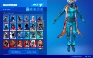 Conta Fortnite mais de 1700R$ gastos (com passe da 3 até 10)