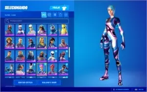 Conta Fortnite mais de 1700R$ gastos (com passe da 3 até 10)