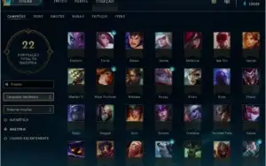 CONTA LEAGUE OF LEGENDS 49 CAMPEÕES E 15 SKINS