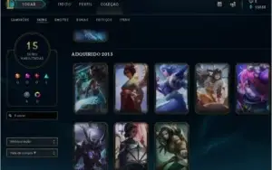 CONTA LEAGUE OF LEGENDS 49 CAMPEÕES E 15 SKINS