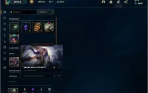 Conta bronze 1 com 9 skins e 33 champs