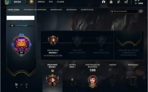 Conta bronze 1 com 9 skins e 33 champs