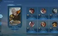 CONTA MOBILE LEGENDS - 43 SKINS - EMBLEMAS QUASE NÍVEL 60