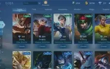 CONTA MOBILE LEGENDS - 43 SKINS - EMBLEMAS QUASE NÍVEL 60