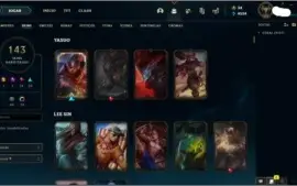 Conta League of Legends e Valorant