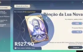 Genshin Impact Xiao, Klee, Raiden c1 + 30 dias de benção