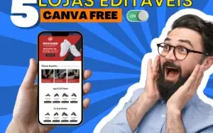 5 Lojas Editáveis no Canva + Bônus